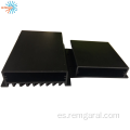 Recinto de aluminio de extrusión anodizada negra